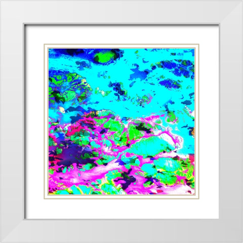 Bright Scarf 2 White Modern Wood Framed Art Print with Double Matting by LightBoxJournal