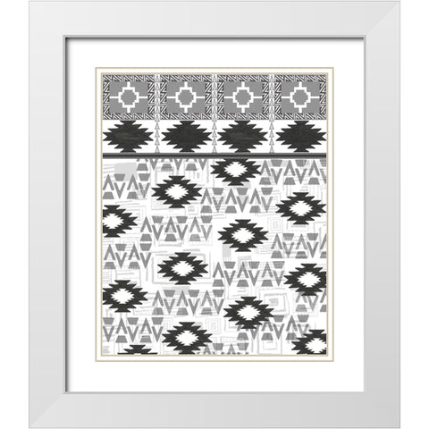 SouthWest Style 1 White Modern Wood Framed Art Print with Double Matting by LightBoxJournal