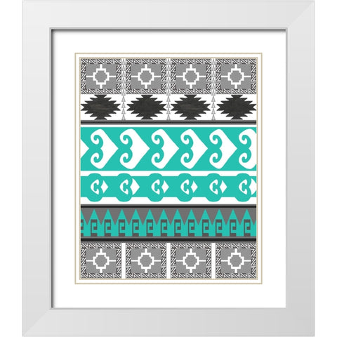 SouthWest Style 2 White Modern Wood Framed Art Print with Double Matting by LightBoxJournal
