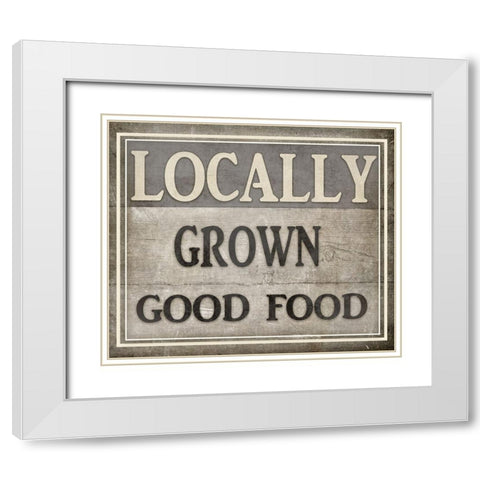 Locally Grown White Modern Wood Framed Art Print with Double Matting by LightBoxJournal