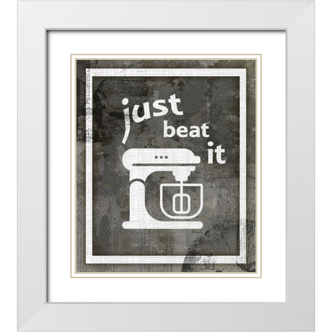 Farm Sign_Beat it White Modern Wood Framed Art Print with Double Matting by LightBoxJournal
