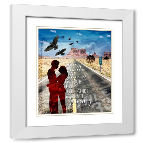 Love Signs_V1 White Modern Wood Framed Art Print with Double Matting by LightBoxJournal