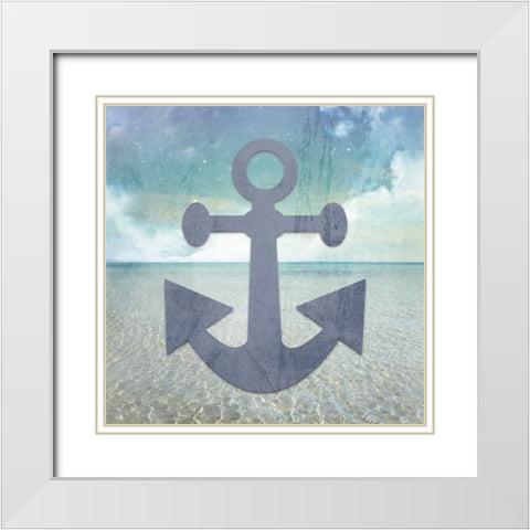 Signs_Anchor White Modern Wood Framed Art Print with Double Matting by LightBoxJournal