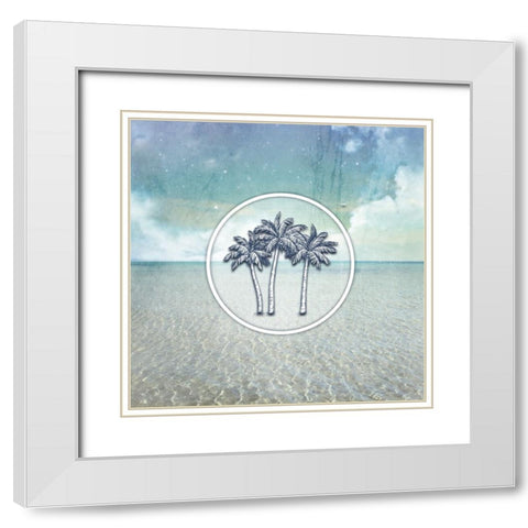 Signs_SeaLife_Palmtrees White Modern Wood Framed Art Print with Double Matting by LightBoxJournal
