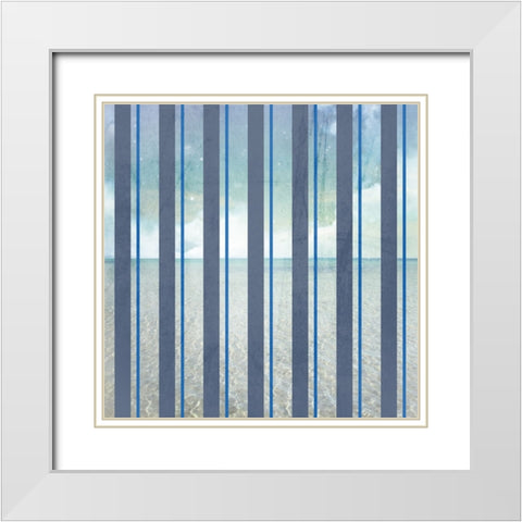 Signs_SeaLife_Repeat White Modern Wood Framed Art Print with Double Matting by LightBoxJournal