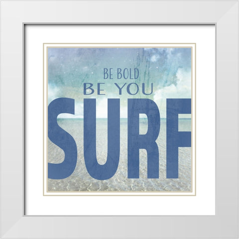 Signs_SeaLife_Typography_BeBold White Modern Wood Framed Art Print with Double Matting by LightBoxJournal