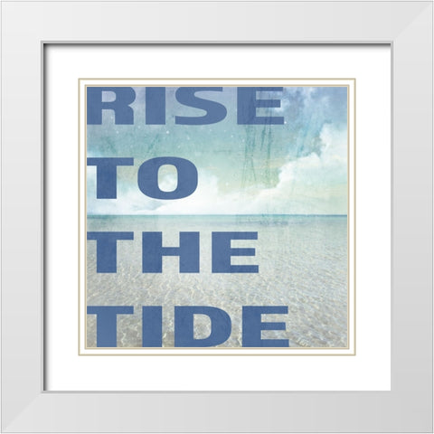 Signs_SeaLife_Typography White Modern Wood Framed Art Print with Double Matting by LightBoxJournal