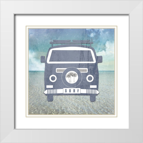 Signs_SurfVan White Modern Wood Framed Art Print with Double Matting by LightBoxJournal