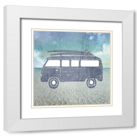 Signs_SurfVan2 White Modern Wood Framed Art Print with Double Matting by LightBoxJournal