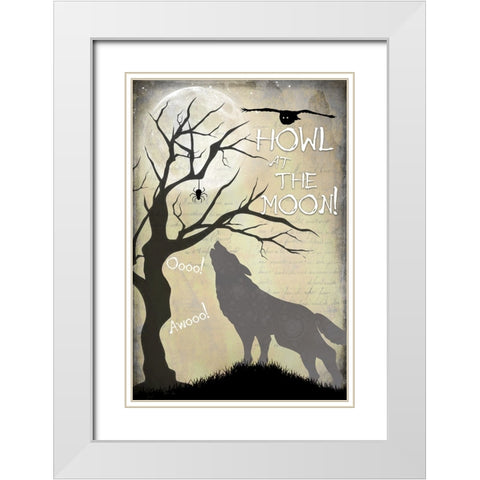 Say Boo 04 White Modern Wood Framed Art Print with Double Matting by LightBoxJournal