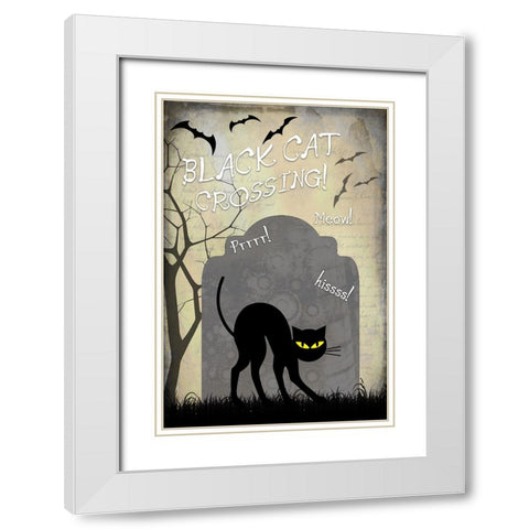 Say Boo 07 White Modern Wood Framed Art Print with Double Matting by LightBoxJournal
