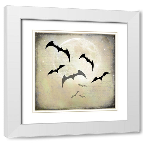 Say Boo 010 White Modern Wood Framed Art Print with Double Matting by LightBoxJournal