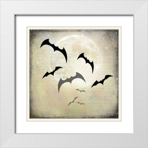 Say Boo 010 White Modern Wood Framed Art Print with Double Matting by LightBoxJournal