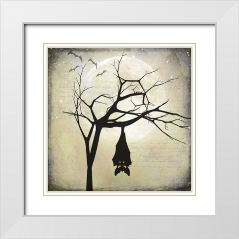 Say Boo 012 White Modern Wood Framed Art Print with Double Matting by LightBoxJournal