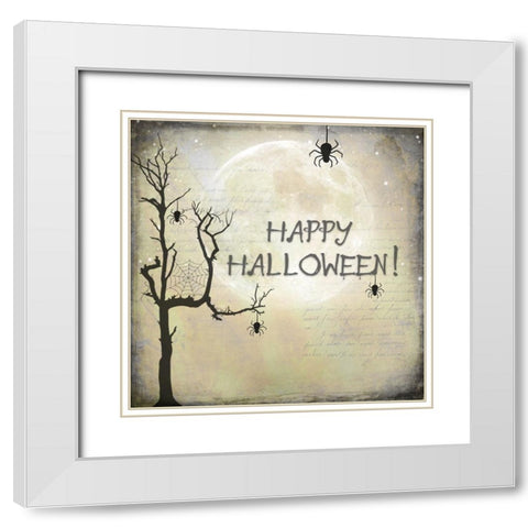 Say Boo 016 White Modern Wood Framed Art Print with Double Matting by LightBoxJournal