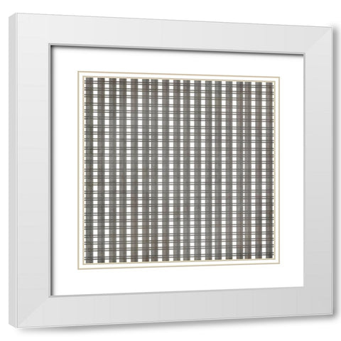 Lodge Surface Pattern 06 White Modern Wood Framed Art Print with Double Matting by LightBoxJournal