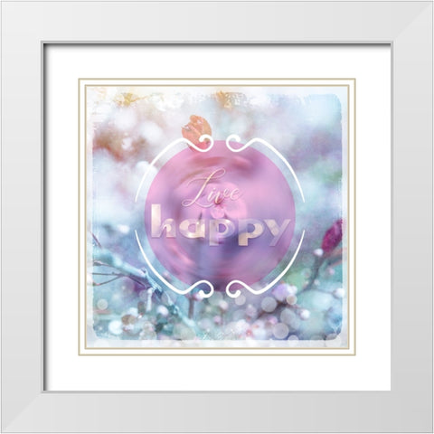 Cherry Blu Sign 1 White Modern Wood Framed Art Print with Double Matting by LightBoxJournal