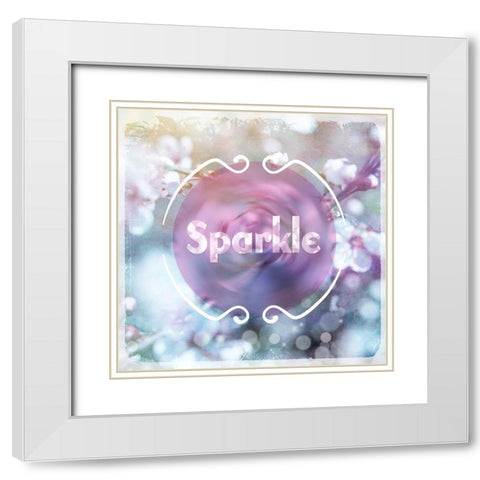 Cherry Blu Sign 3 White Modern Wood Framed Art Print with Double Matting by LightBoxJournal