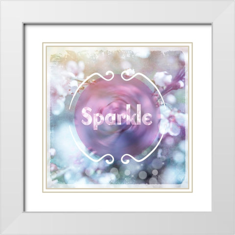 Cherry Blu Sign 3 White Modern Wood Framed Art Print with Double Matting by LightBoxJournal