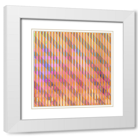 Gypsy Cherry Pattern 01 White Modern Wood Framed Art Print with Double Matting by LightBoxJournal