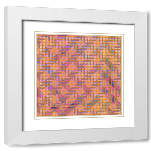 Gypsy Cherry Pattern 3 White Modern Wood Framed Art Print with Double Matting by LightBoxJournal