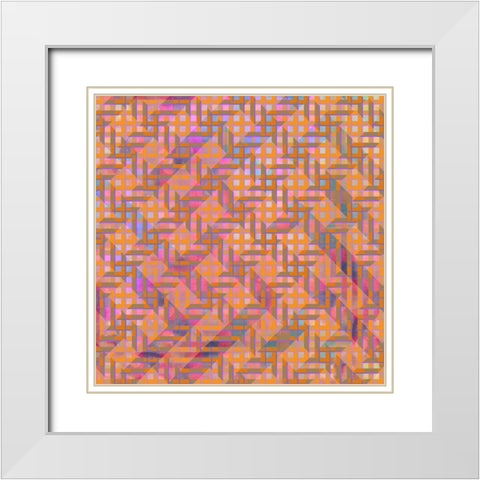 Gypsy Cherry Pattern 3 White Modern Wood Framed Art Print with Double Matting by LightBoxJournal