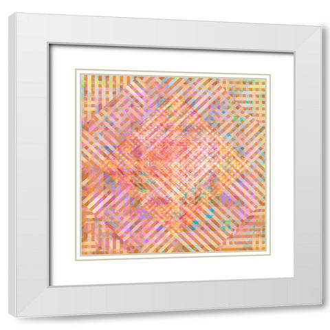 Gypsy Cherry Pattern 4 White Modern Wood Framed Art Print with Double Matting by LightBoxJournal