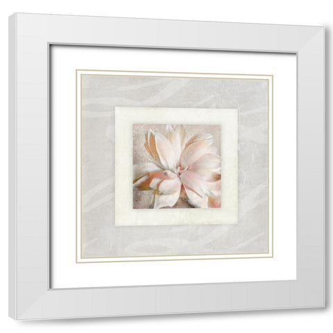 Pink Ivory Portrait 01 White Modern Wood Framed Art Print with Double Matting by LightBoxJournal