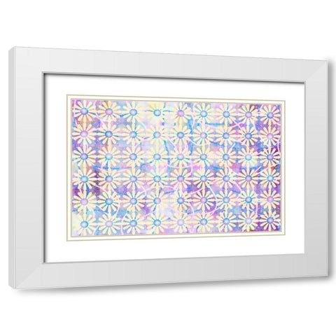 Cherry Blu Pattern 02 White Modern Wood Framed Art Print with Double Matting by LightBoxJournal
