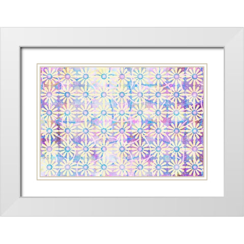 Cherry Blu Pattern 02 White Modern Wood Framed Art Print with Double Matting by LightBoxJournal