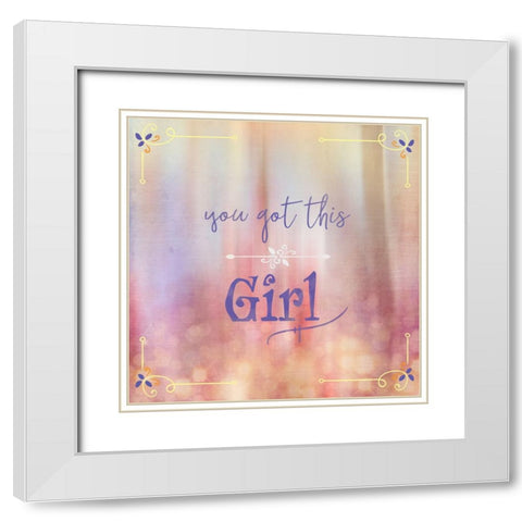 Gypsy Cherry Sign 1 White Modern Wood Framed Art Print with Double Matting by LightBoxJournal