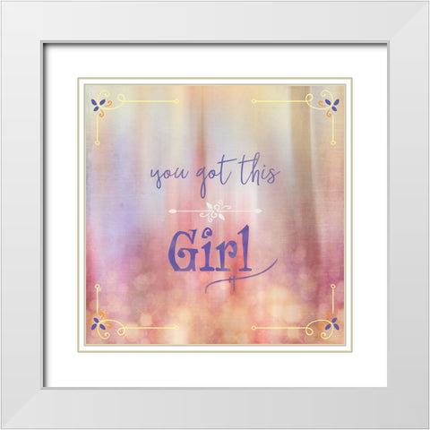 Gypsy Cherry Sign 1 White Modern Wood Framed Art Print with Double Matting by LightBoxJournal