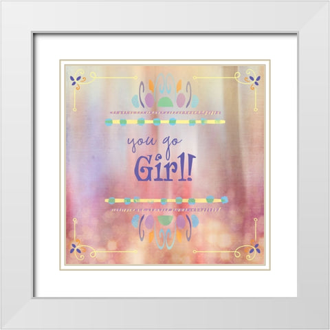 Gypsy Cherry Sign 2 White Modern Wood Framed Art Print with Double Matting by LightBoxJournal