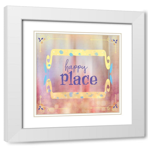 Gypsy Cherry Sign 4 White Modern Wood Framed Art Print with Double Matting by LightBoxJournal