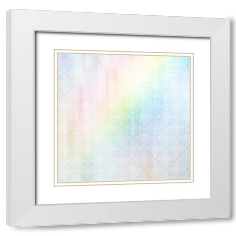 Apple Blossoms Pattern 01 White Modern Wood Framed Art Print with Double Matting by LightBoxJournal
