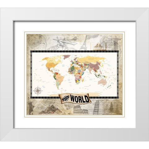 7 Ancient Wonders 01 White Modern Wood Framed Art Print with Double Matting by LightBoxJournal