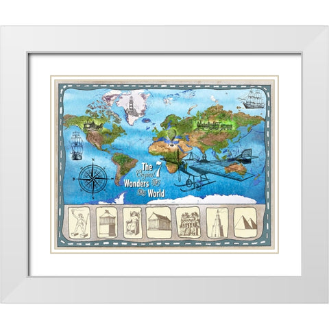 7 Ancient Wonders 02 White Modern Wood Framed Art Print with Double Matting by LightBoxJournal