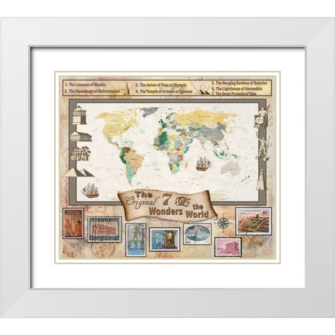 7 Ancient Wonders 03 White Modern Wood Framed Art Print with Double Matting by LightBoxJournal