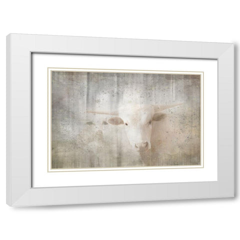 Antique Farm 10 White Modern Wood Framed Art Print with Double Matting by LightBoxJournal