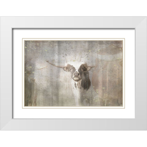 Antique Farm 11 White Modern Wood Framed Art Print with Double Matting by LightBoxJournal