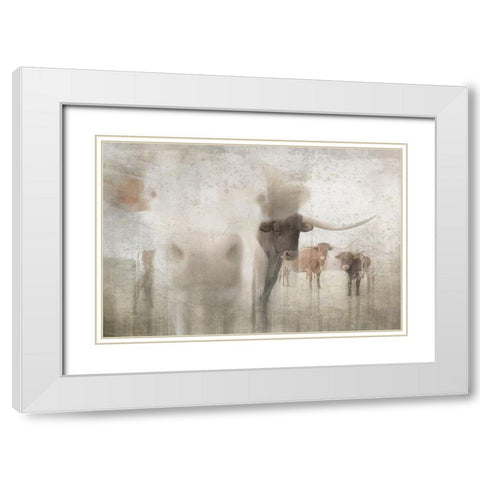 Antique Farm 16 White Modern Wood Framed Art Print with Double Matting by LightBoxJournal
