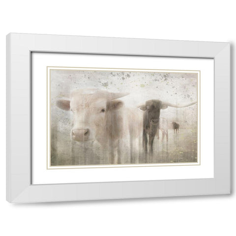 Antique Farm 17 White Modern Wood Framed Art Print with Double Matting by LightBoxJournal