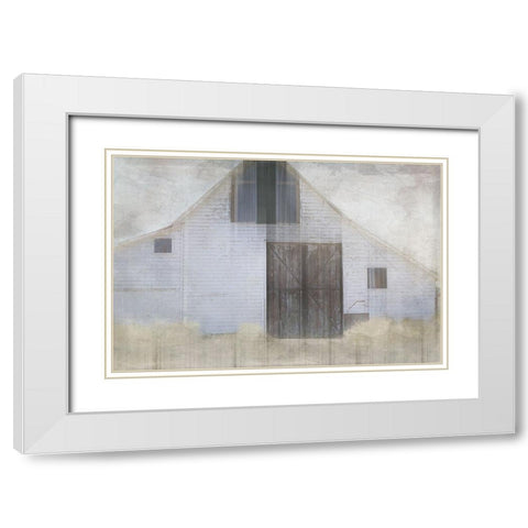 Antique Farm 20 White Modern Wood Framed Art Print with Double Matting by LightBoxJournal