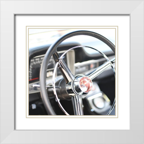 Antique Garage 5 White Modern Wood Framed Art Print with Double Matting by LightBoxJournal