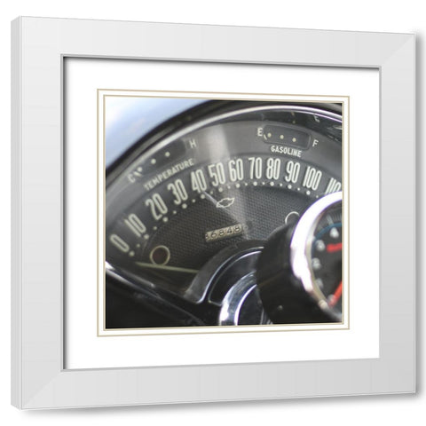 Antique Garage 7 White Modern Wood Framed Art Print with Double Matting by LightBoxJournal