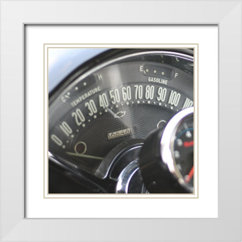 Antique Garage 7 White Modern Wood Framed Art Print with Double Matting by LightBoxJournal