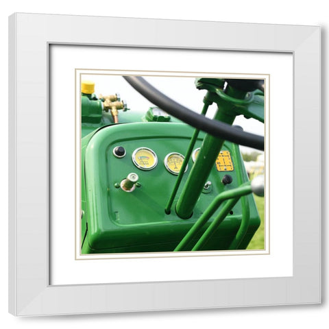 Antique Garage 9 White Modern Wood Framed Art Print with Double Matting by LightBoxJournal