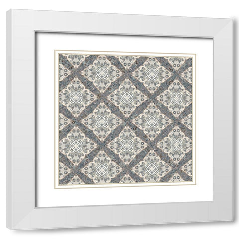 Junk Gypsy Pattern 04 White Modern Wood Framed Art Print with Double Matting by LightBoxJournal
