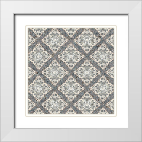 Junk Gypsy Pattern 04 White Modern Wood Framed Art Print with Double Matting by LightBoxJournal