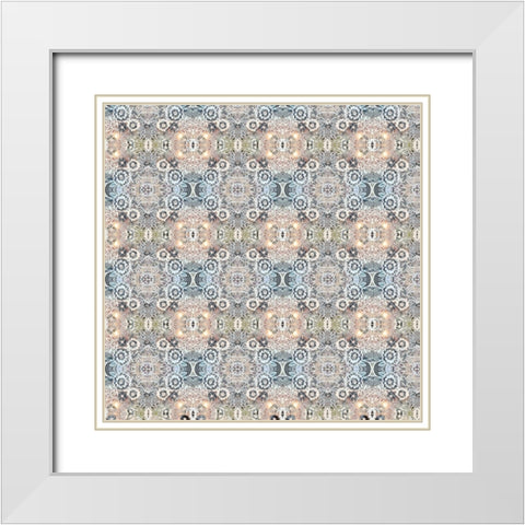 Junk Gypsy Pattern 07 White Modern Wood Framed Art Print with Double Matting by LightBoxJournal